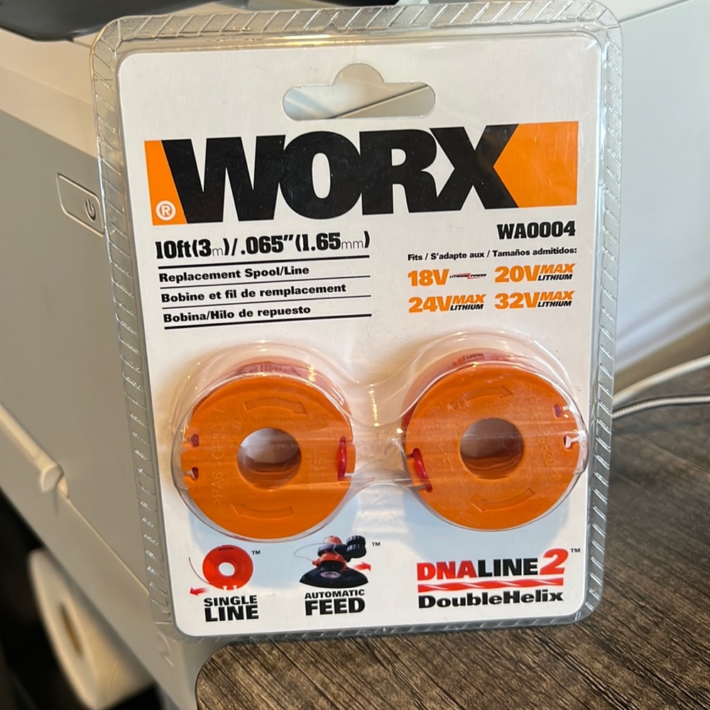 WORX 10ft/0.065” Replacement Spool/Line WA0004 (New)